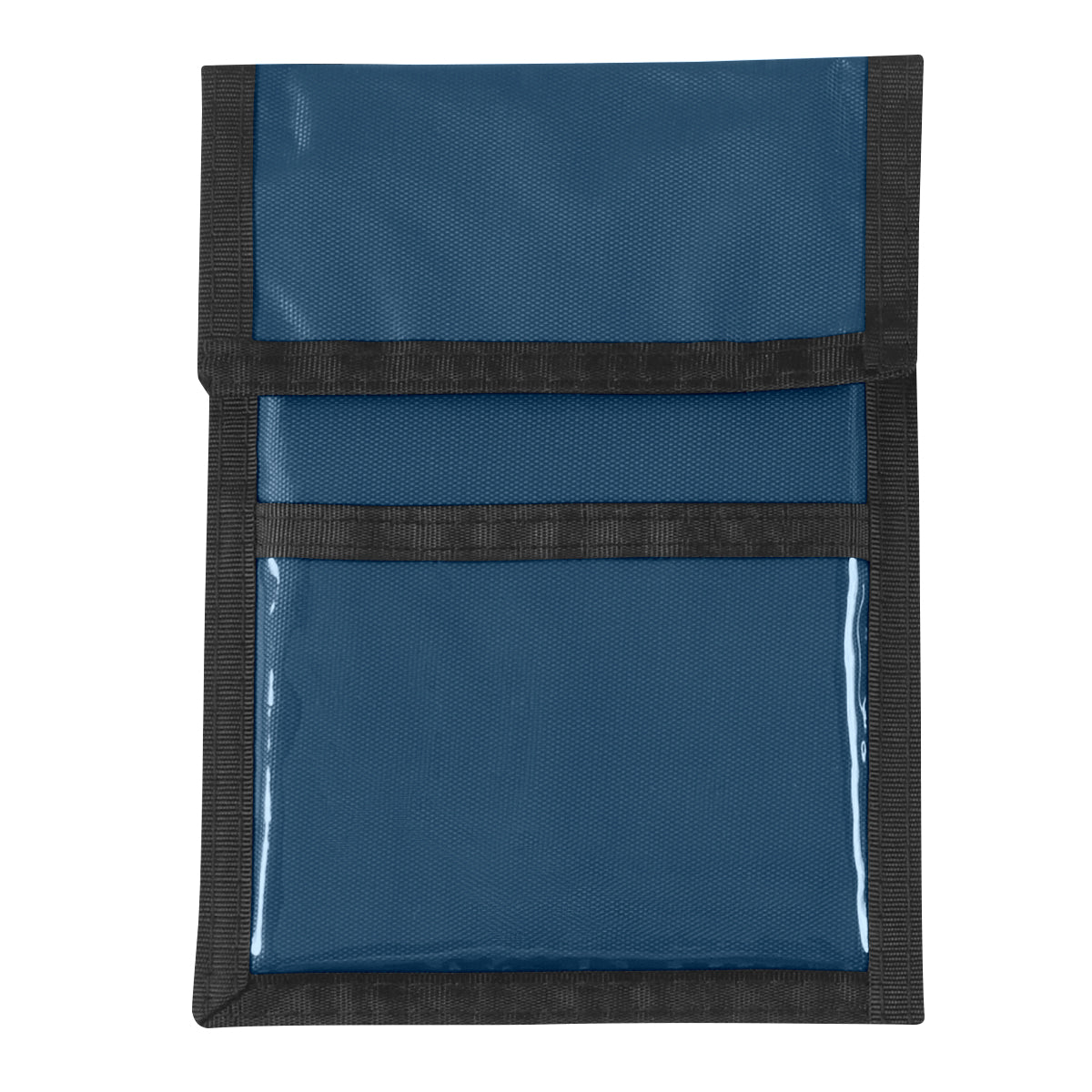 Nylon Neck Wallet Badge Holder - Recycled Navy Blue