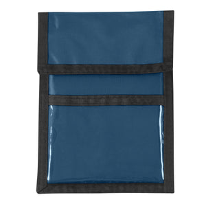 Nylon Neck Wallet Badge Holder - Recycled Navy Blue