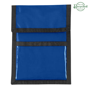 Nylon Neck Wallet Badge Holder - Recycled Royal Blue