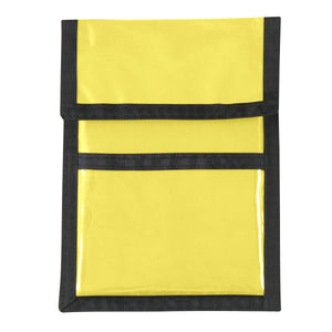 Nylon Neck Wallet Badge Holder - Recycled Yellow