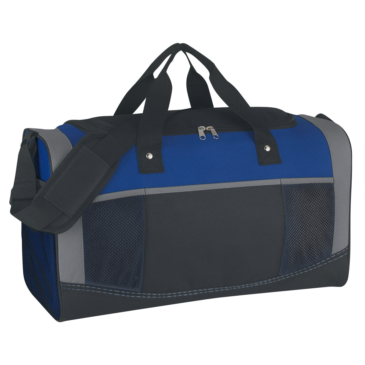 Quest Duffel Bag - Royal Blue With Black