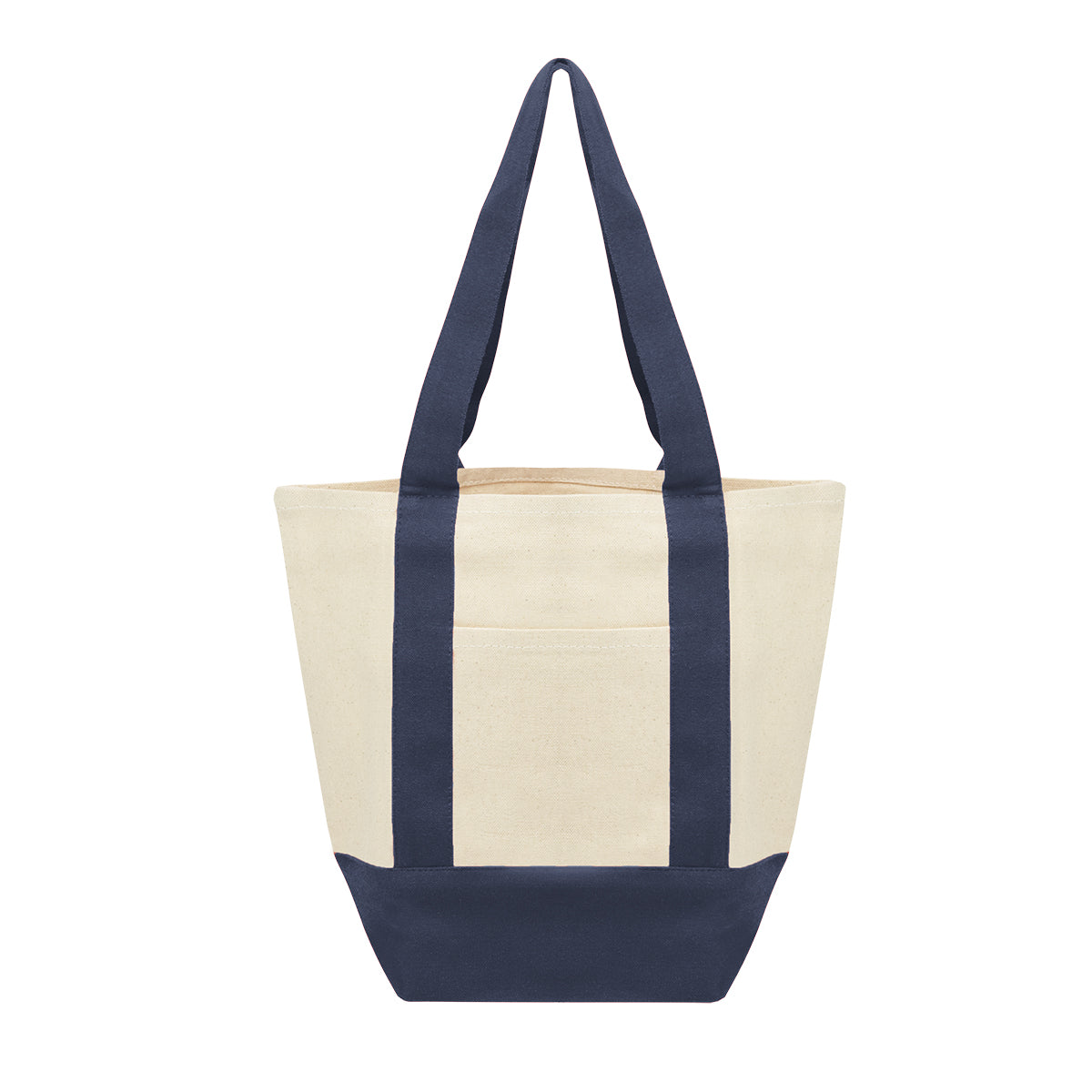 Small Starboard Recycled Cotton Canvas Tote - Natural With Navy