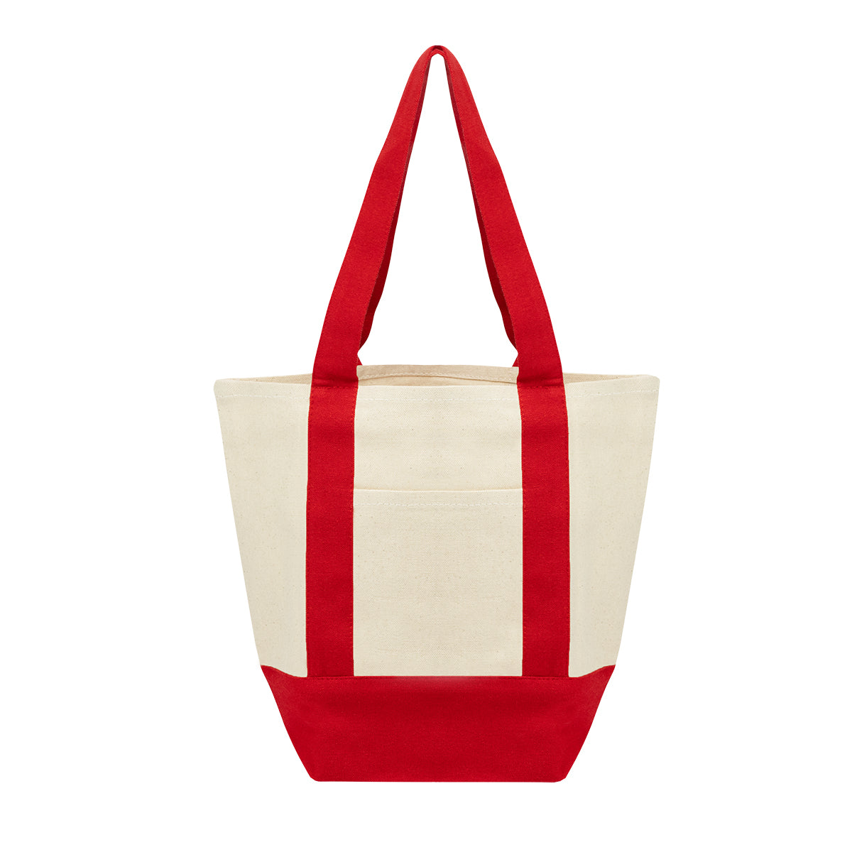 Small Starboard Recycled Cotton Canvas Tote - Natural Red