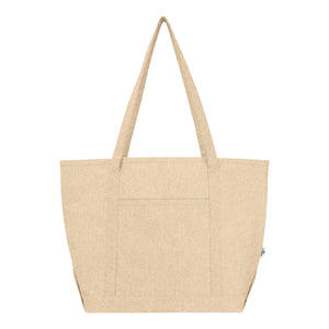 Arden 9 Oz. Recycled Cotton Starboard Tote Bag - Heathered Beige
