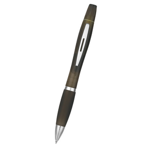 Twin-Write Pen With Highlighter - Translucent Charcoal
