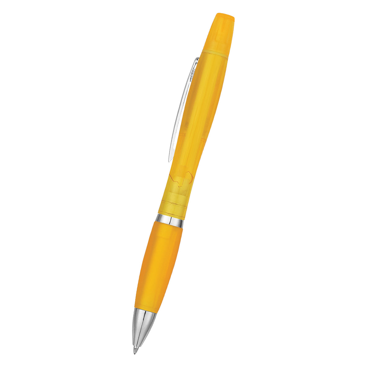 Twin-Write Pen With Highlighter - Translucent Yellow