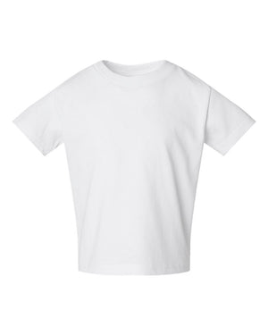 Rabbit Skins Toddler Cotton Jersey T-Shirt - White