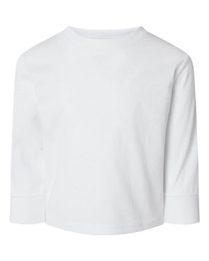 Rabbit Skins Toddler Long-Sleeve T-Shirt - White
