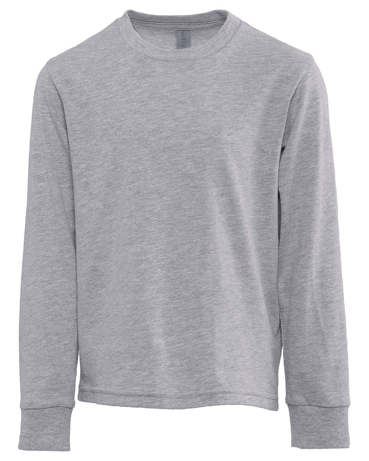 Next Level Apparel Youth Cotton Long Sleeve T-Shirt - Front