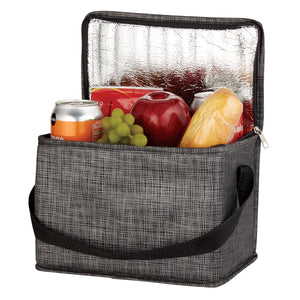 Crosshatch Non-Woven Lunch Bag - Charcoal