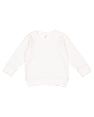 Rabbit Skins Toddler Fleece Sweatshirt - White