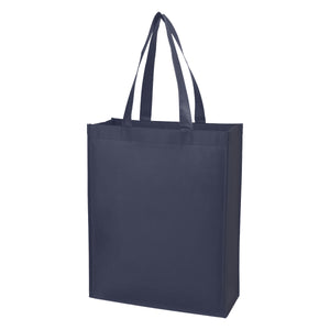Matte Laminated Non-Woven Shopper Tote Bag - Navy Blue