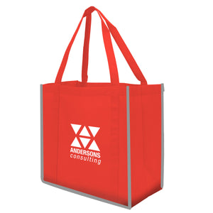 Reflective Large Grocery Tote Bag