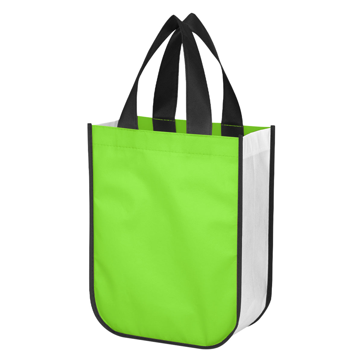 Lola Laminated Non-Woven Shopper Tote Bag - Recycled Lime