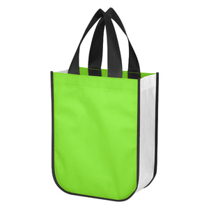 Lola Laminated Non-Woven Shopper Tote Bag - Recycled Lime