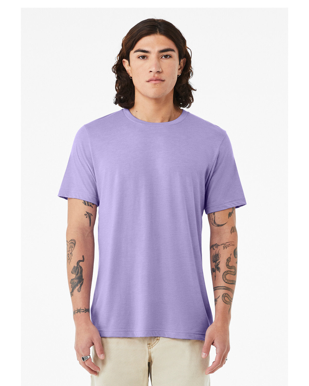BELLA + CANVAS Unisex Triblend T-Shirt - Dark Lavender Triblend