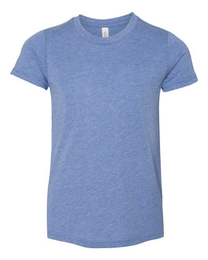 BELLA + CANVAS Youth Triblend Short-Sleeve T-Shirt - Blue Triblend