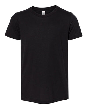 BELLA + CANVAS Youth Triblend Short-Sleeve T-Shirt - Solid Black Triblend