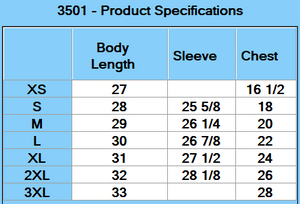 BELLA + CANVAS Unisex Jersey Long-Sleeve T-Shirt - Specs