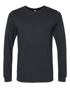 BELLA + CANVAS Unisex CVC Jersey Long-Sleeve T-Shirt - Solid Black Blend
