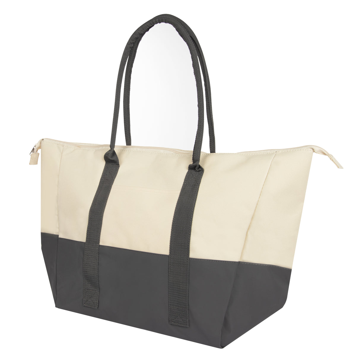 Big Chill Cooler Tote Bag - Natural With Gray