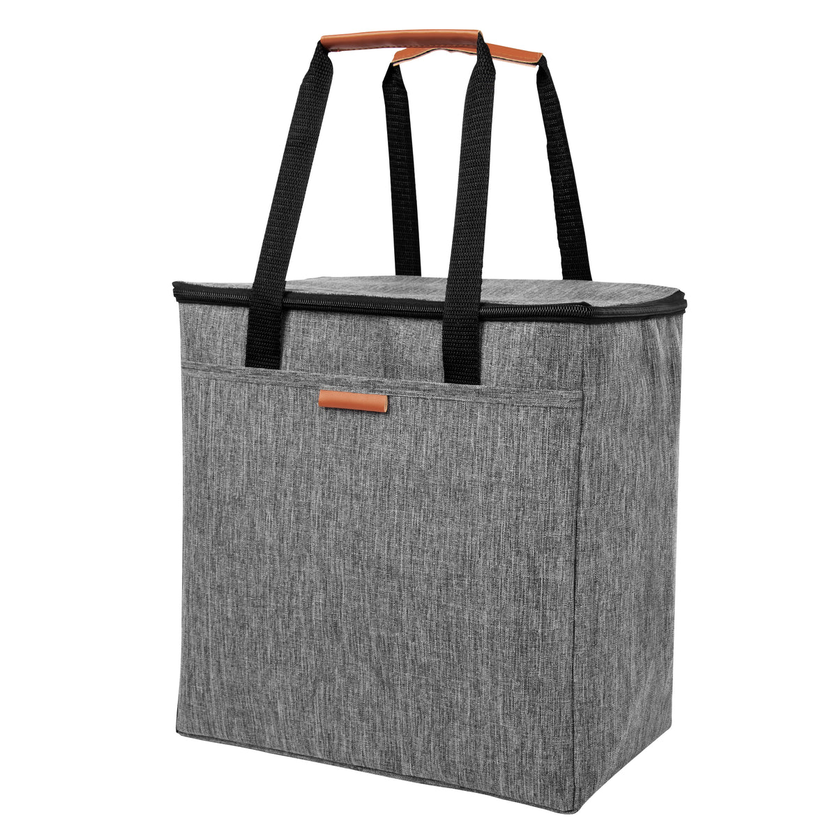 Huntington Heathered Cooler Tote Bag - Heather Gray