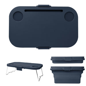Collapsible Picnic Basket Cooler - Navy Blue
