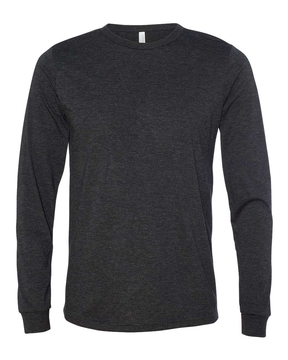 BELLA + CANVAS Unisex Triblend Long-Sleeve T-Shirt - Charcoal Black Triblend