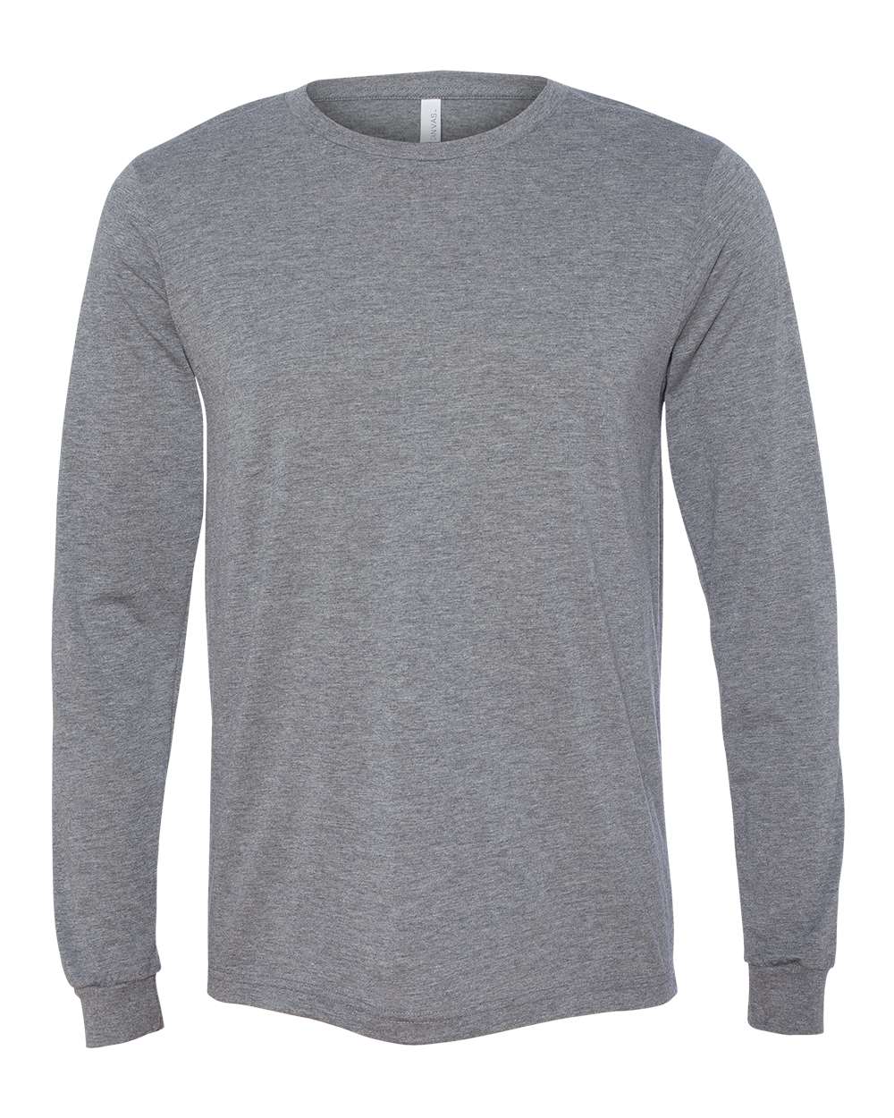 BELLA + CANVAS Unisex Triblend Long-Sleeve T-Shirt - Grey Triblend