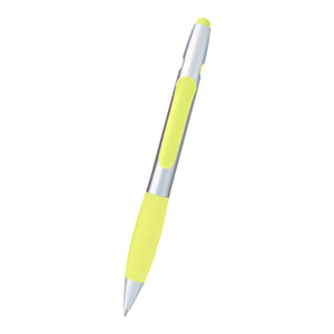 Astro Highlighter Stylus Pen - Silver With Yellow