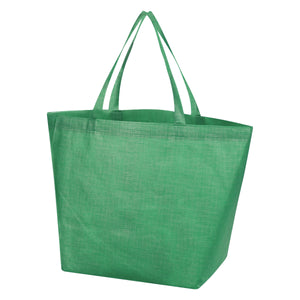 Crosshatch Non-Woven Tote Bag - Green