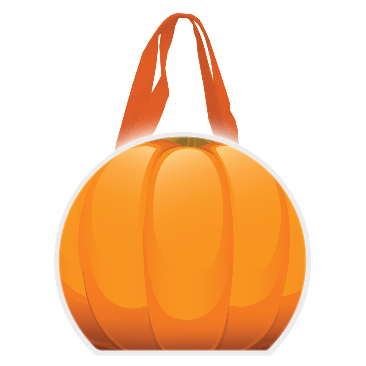 Reflective Halloween Pumpkin Tote Bag - Orange