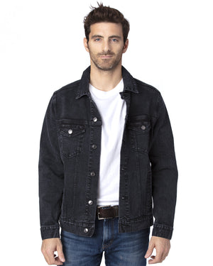 Threadfast Unisex Denim Jacket - Front
