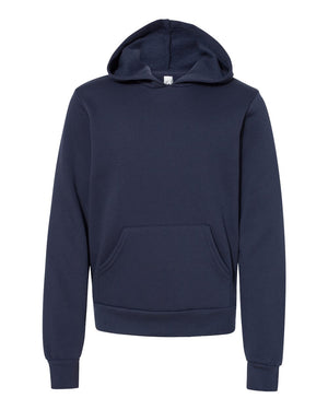 BELLA + CANVAS Youth Sponge Fleece Pullover Hooded Sweatshirt - Navy
