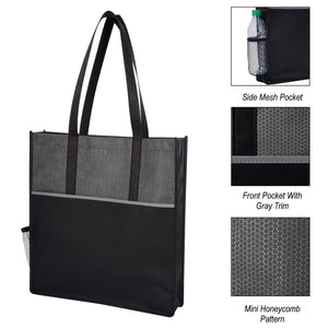 Promenade Non-Woven Tote Bag - Black