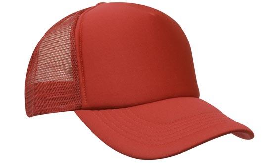 Mesh Back Baseball Cap - Red