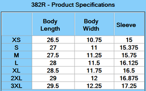 Threadfast Unisex Impact Raglan T-Shirt - Specs