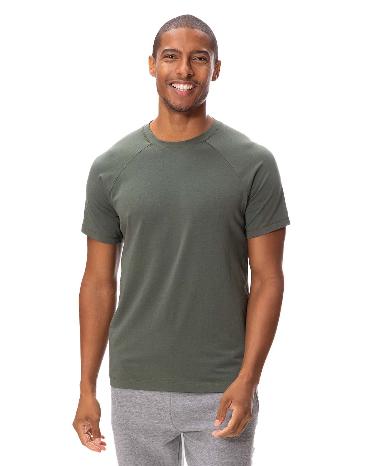 Threadfast Unisex Impact Raglan T-Shirt - Army