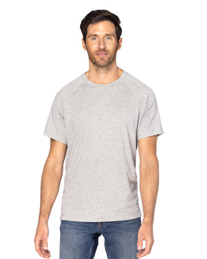 Threadfast Unisex Impact Raglan T-Shirt - Heather Grey