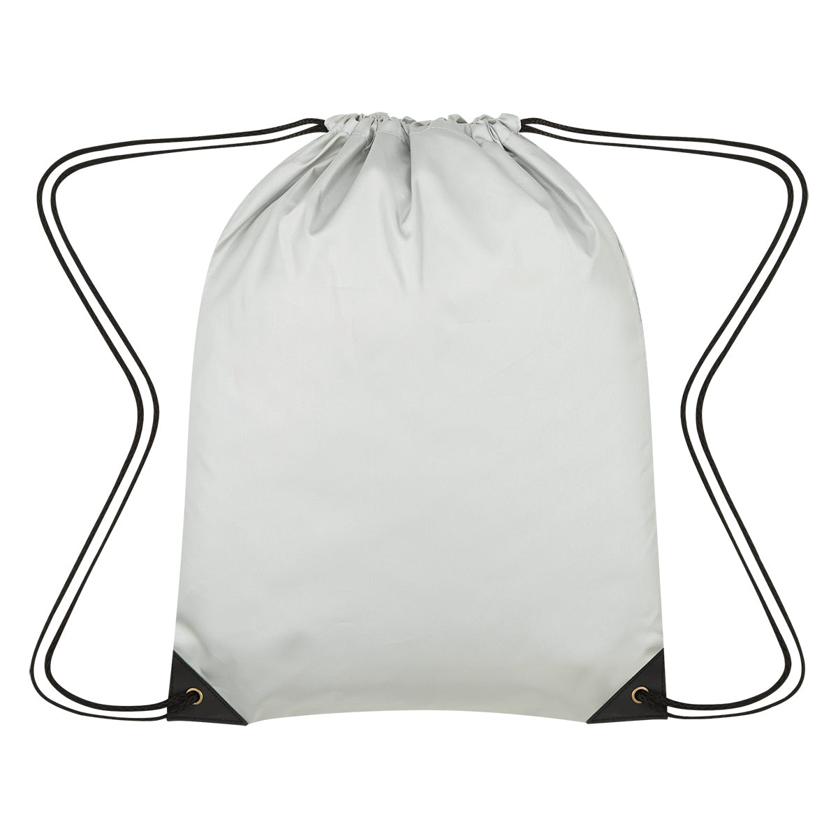 Celestial Reflective Drawstring Bag - Silver