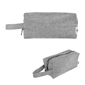Brooke Recycled Cotton Toiletry Bag - Heather Gray