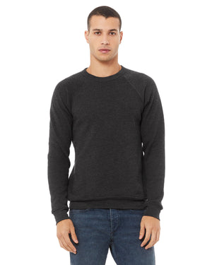 BELLA + CANVAS Unisex Sponge Fleece Crewneck Sweatshirt - Dark Grey Heather