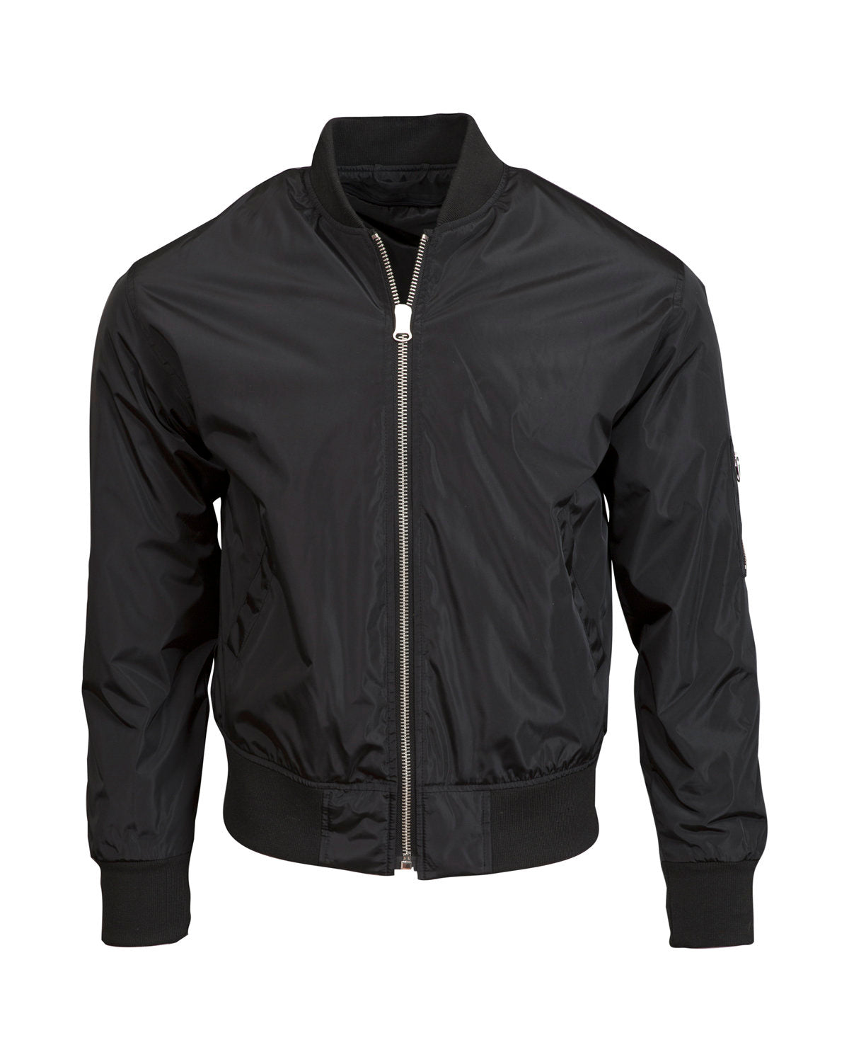 Threadfast Apparel Threadfast Unisex Bomber Jacket - Black