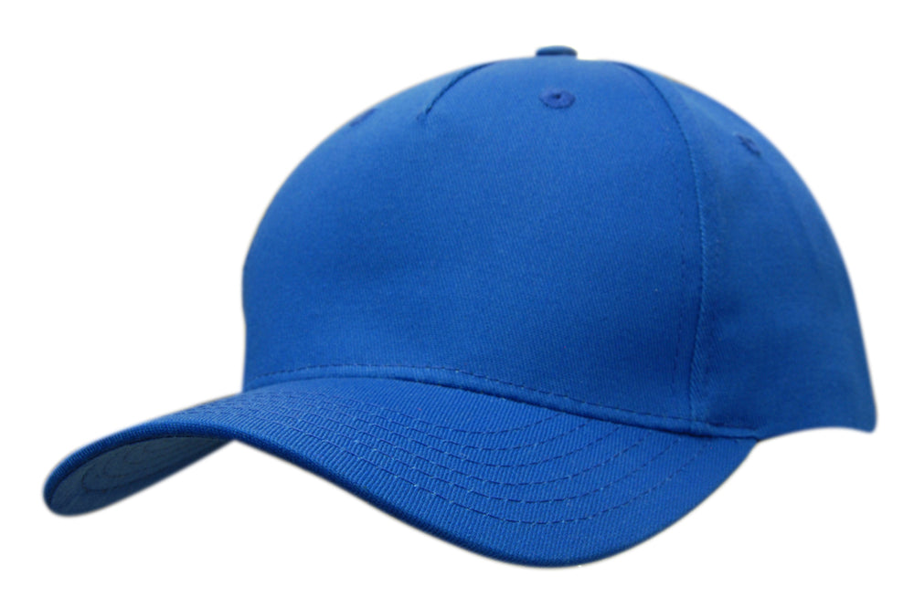 5 Panel Cotton Twill Cap - Royal