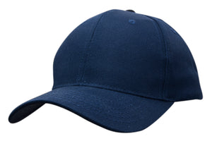 6 Panel Cotton Twill Cap - Navy