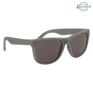 Rubberized Sunglasses - Solid Gray