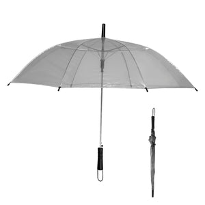 46" Arc Clear Umbrella - Tran Graphite Gray