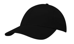 6 Panel 100% Recycled Eco Cap - Black
