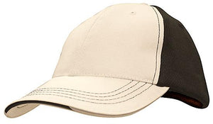 6 Panel Cool Mesh Trucker Cap with Sandwich - White With Black