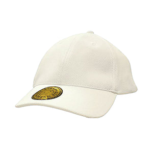 6 Panel Double Pique Dream Fit Cap - White